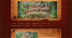 Desktop Screenshot of cabinfevercreations.com